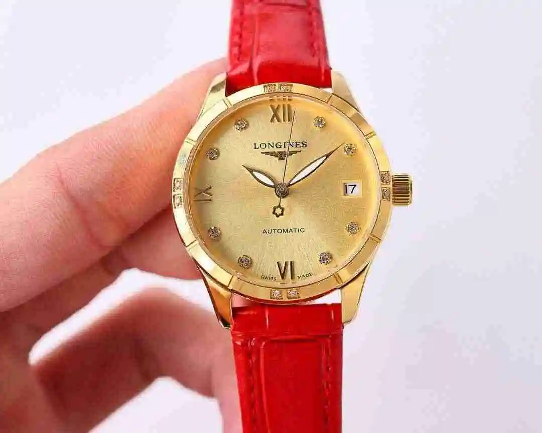 General Watches Longines watch for women with original fully automatic mechanical movement, top grade 316 precision steel case with mineral super strong mirror diameter 33mm kk07800 3 view 9