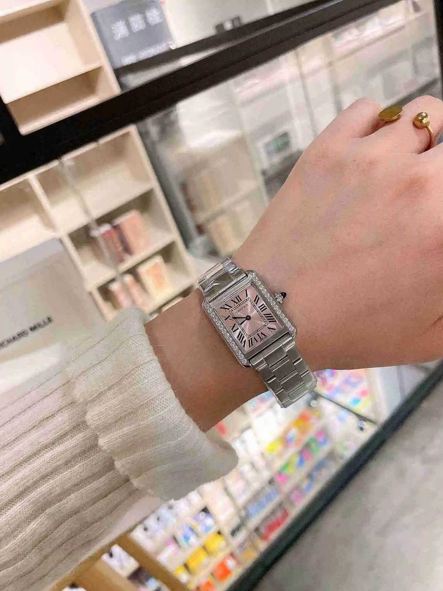 General Watches Cartier Watch Couple Watch Paired with Original Fully Automatic Mechanical Movement Top grade 316 Precision Steel Case Case with Mineral Super Strong Mirror Diameter 27MMX34MM KK03450 2 view 3