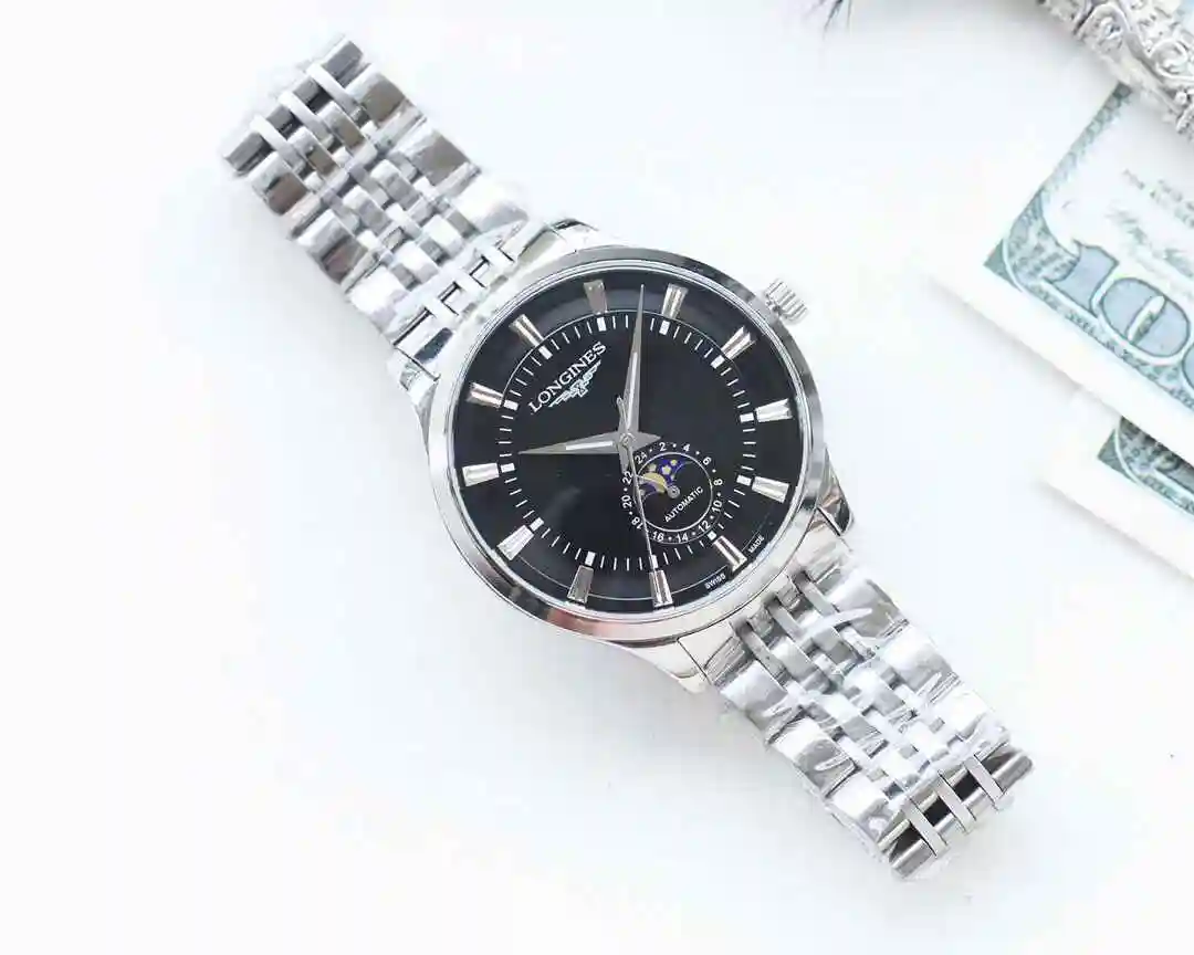 General Watches Longines Watch Men's Watch Paired with Original Fully Automatic Mechanical Movement Top Grade 316 Precision Steel Case with Mineral Super Strong Mirror Diameter 42mm KK04450 1 view 7