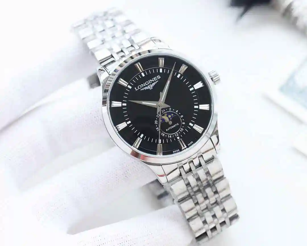 General Watches Longines Watch Men's Watch Paired with Original Fully Automatic Mechanical Movement Top Grade 316 Precision Steel Case with Mineral Super Strong Mirror Diameter 42mm KK04450 1 view 8