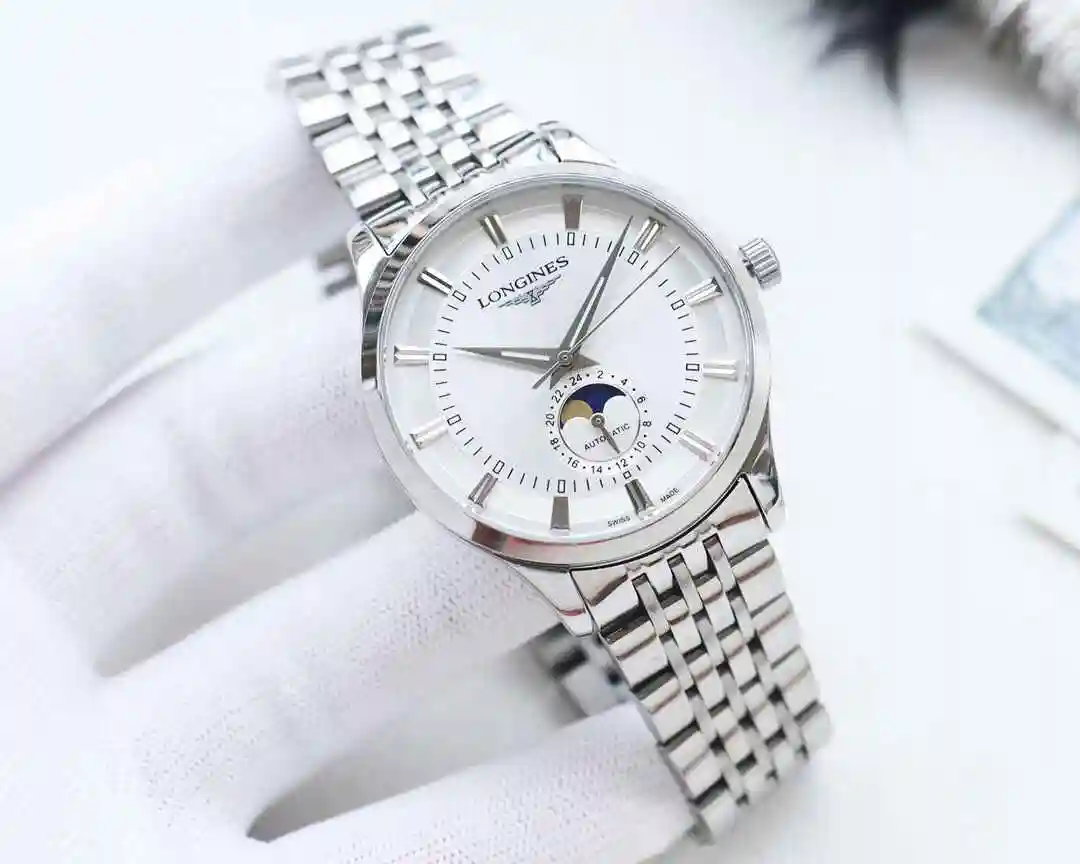 General Watches Longines Watch Men's Watch Paired with Original Fully Automatic Mechanical Movement Top Grade 316 Precision Steel Case with Mineral Super Strong Mirror Diameter 42mm KK04450 1 view 9