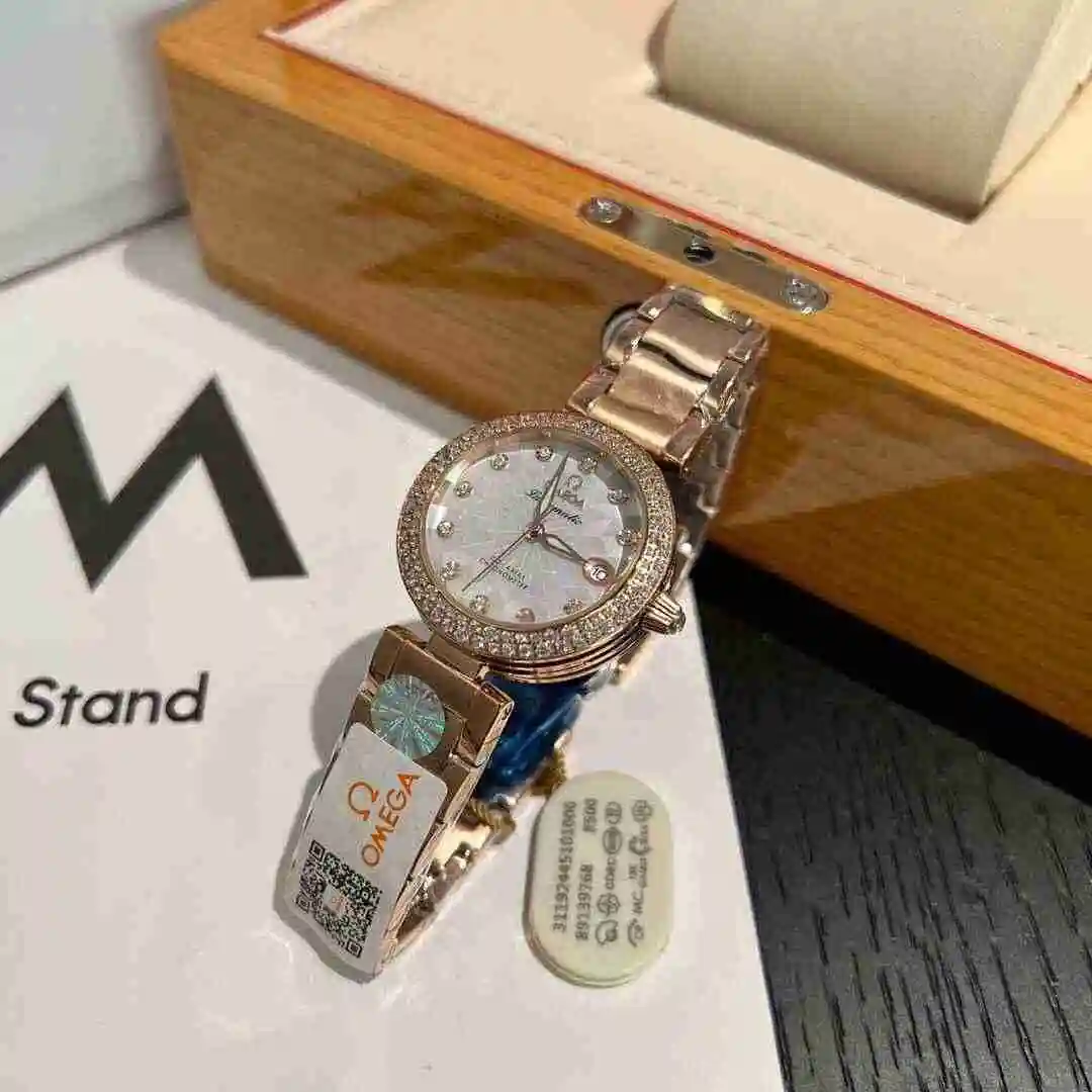 General Watches Omega Watch Women's Watch Paired with Original Fully Automatic Mechanical Movement Top Grade 316 Precision Steel Case with Mineral Super Strong Mirror Diameter 30mm KK03050 1 view 8