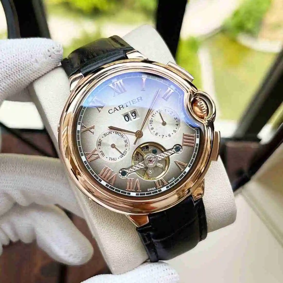 General Watches Cartier Watch Men's Watch Paired with Original Fully Automatic Mechanical Movement Top Grade 316 Precision Steel Case with Mineral Super Strong Mirror Diameter 44mm KK05250 1 view 7