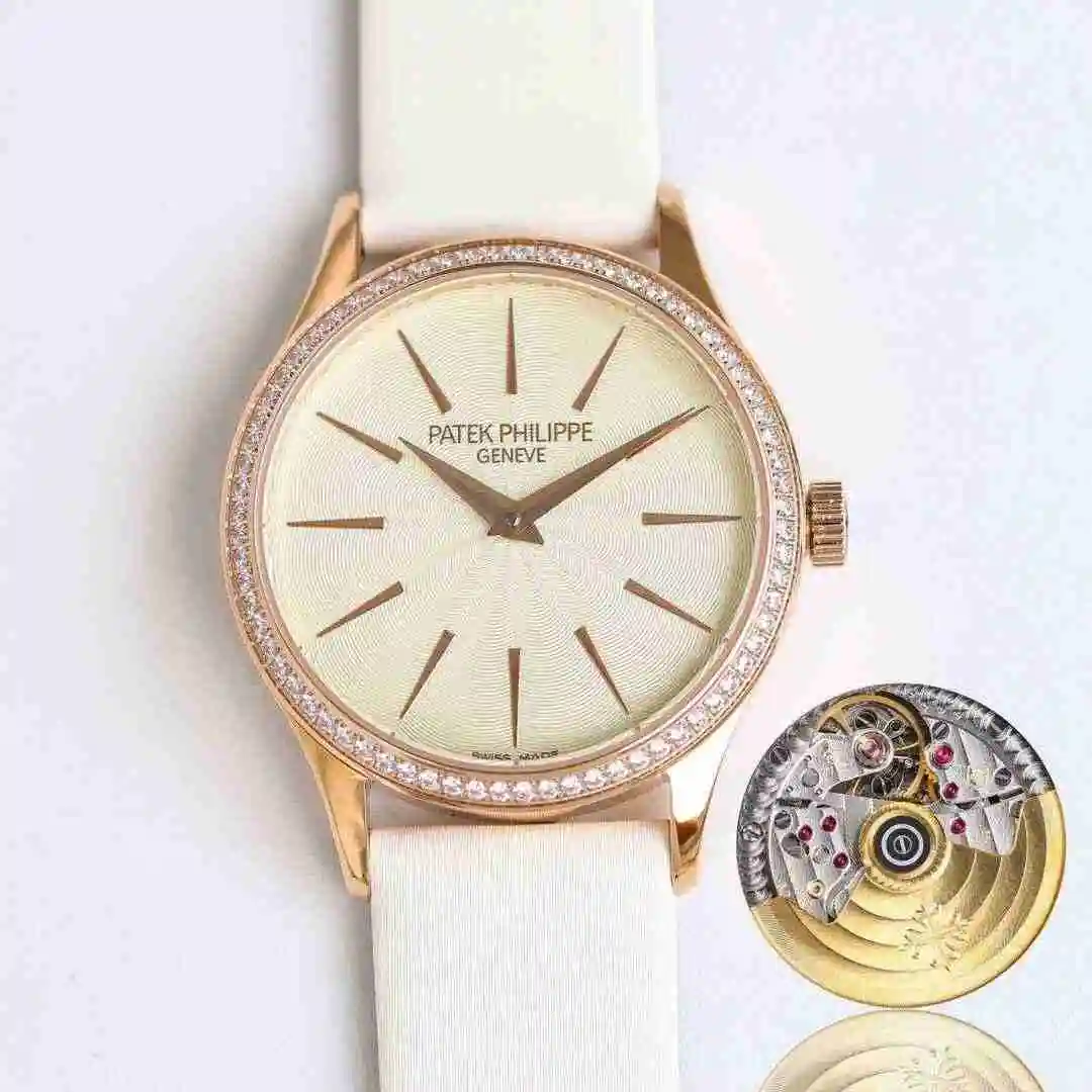 General Watches Patek Philippe Watch Women's Watch Paired with Original Fully Automatic Mechanical Movement Top Grade 316 Precision Steel Case with Mineral Super Strong Mirror Diameter 39mm kk view 7