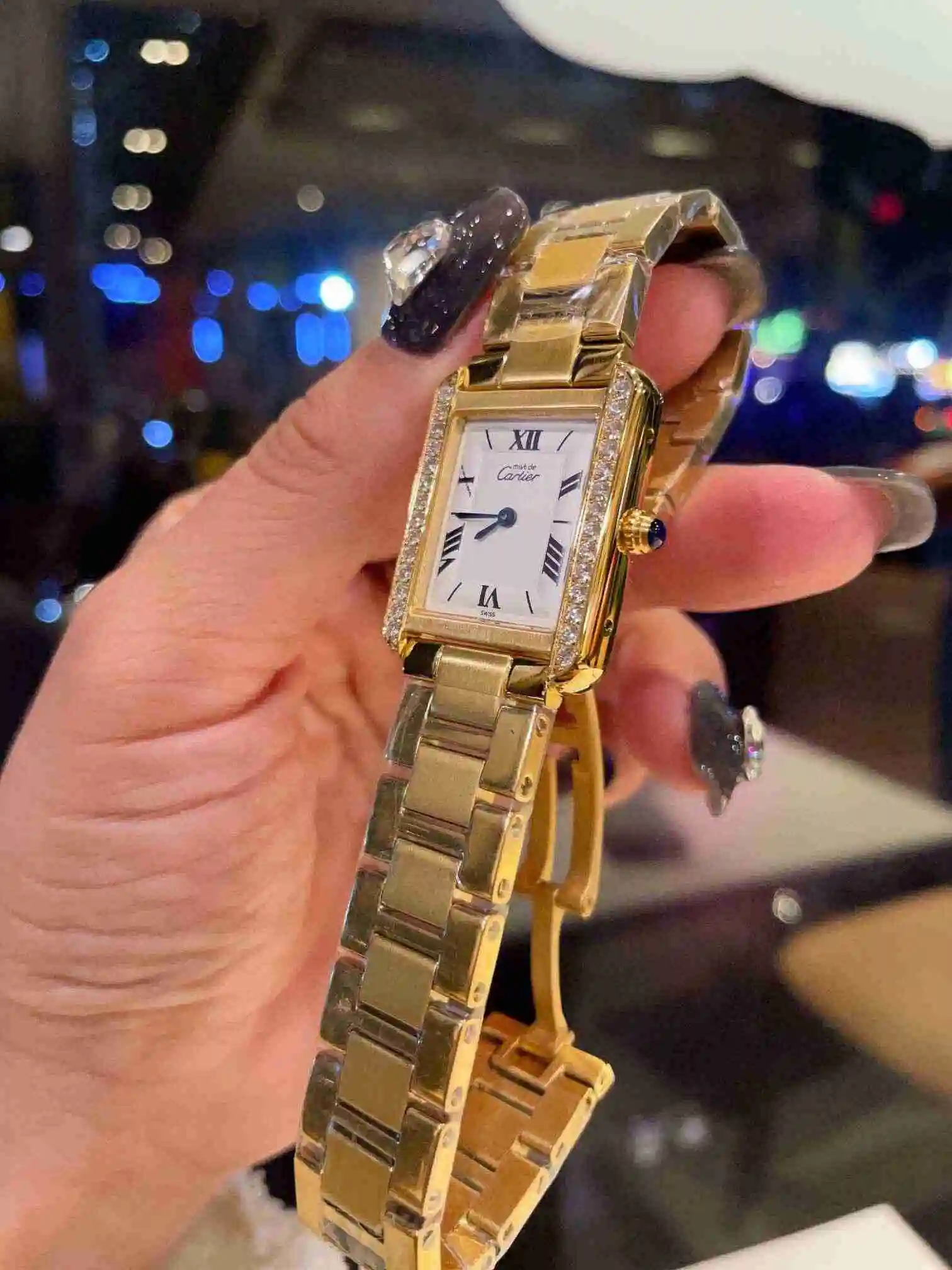 General Watches Cartier Watch Couple Watch Paired with Original Fully Automatic Mechanical Movement Top grade 316 Precision Steel Case Case with Mineral Super Strong Mirror Diameter 27MMX34MM KK03450 view 4
