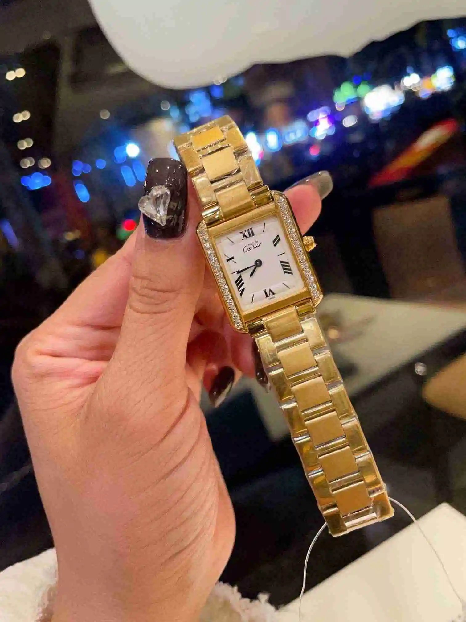General Watches Cartier Watch Couple Watch Paired with Original Fully Automatic Mechanical Movement Top grade 316 Precision Steel Case Case with Mineral Super Strong Mirror Diameter 27MMX34MM KK03450 view 5