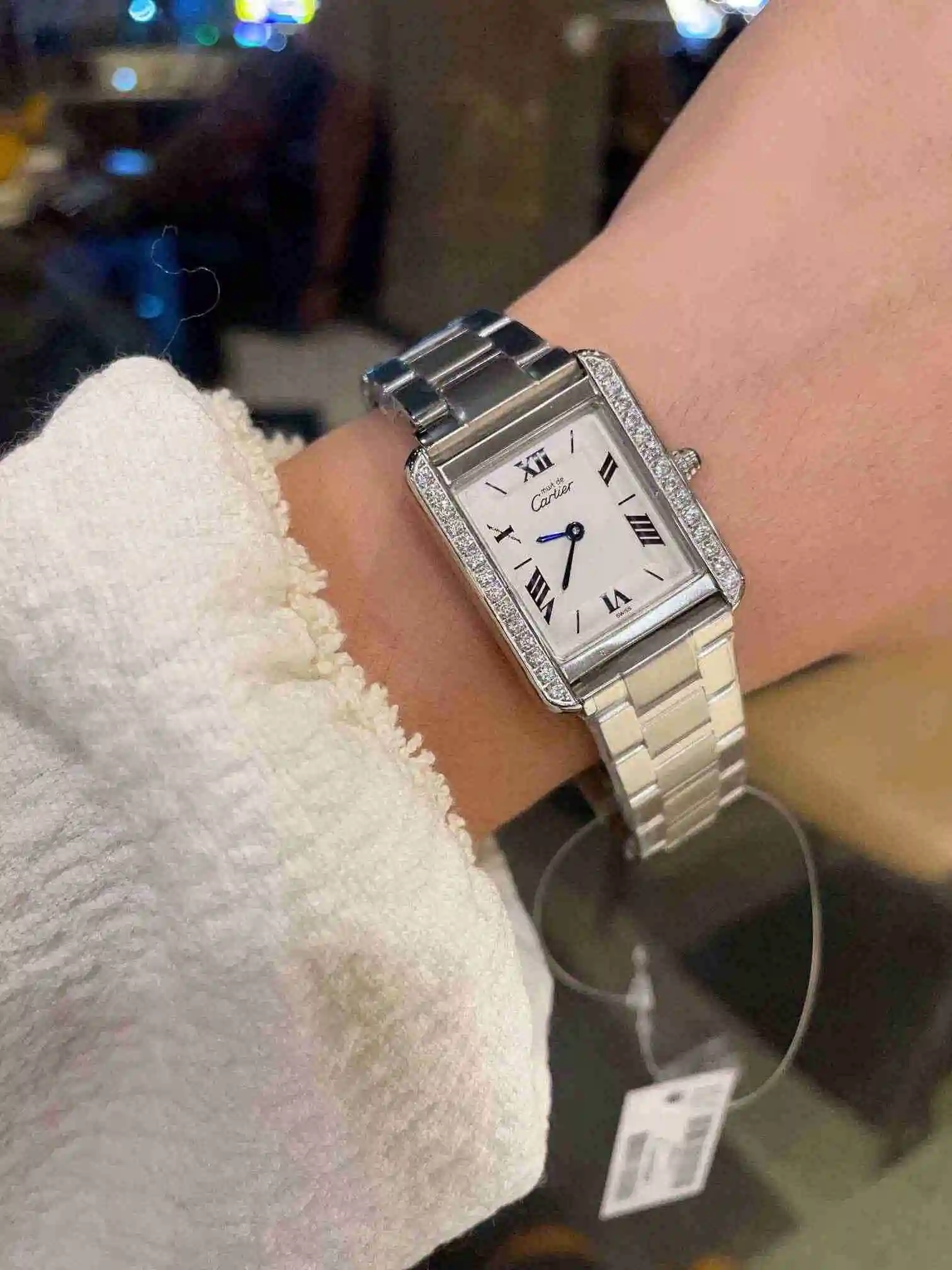 General Watches Cartier Watch Couple Watch Paired with Original Fully Automatic Mechanical Movement Top grade 316 Precision Steel Case Case with Mineral Super Strong Mirror Diameter 27MMX34MM KK03450 view 8