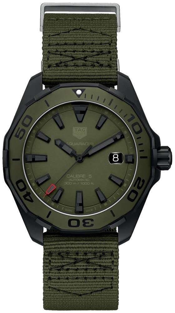 TAG Heuer Aquaracer Green Dial Stainless Steel Automatic 43mm Watch view 4