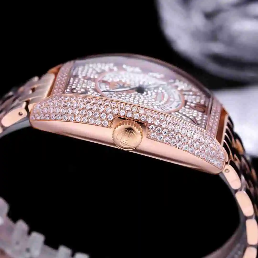 General Watches Franck Muller Frank Watch Men's Watch Paired with Original Fully Automatic Mechanical Movement Top Grade 316 Precision Steel Case with Mineral Super Strong Mirror Diameter 40mm KK04250 2 view 5