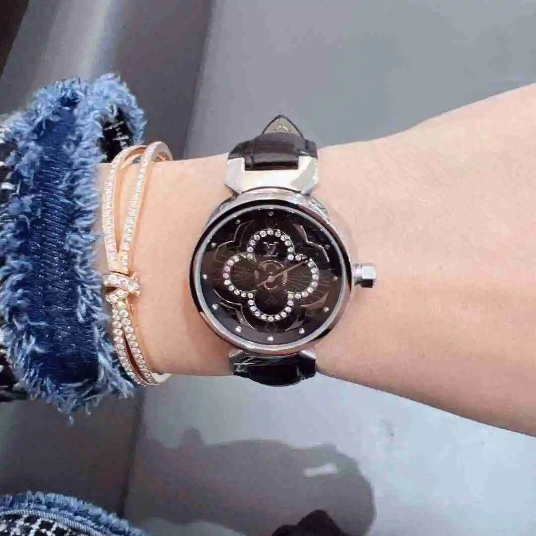 General Watches LV watch for women with original fully automatic mechanical movement, top grade 316 precision steel case with mineral super strong mirror surface KK02350 view 9
