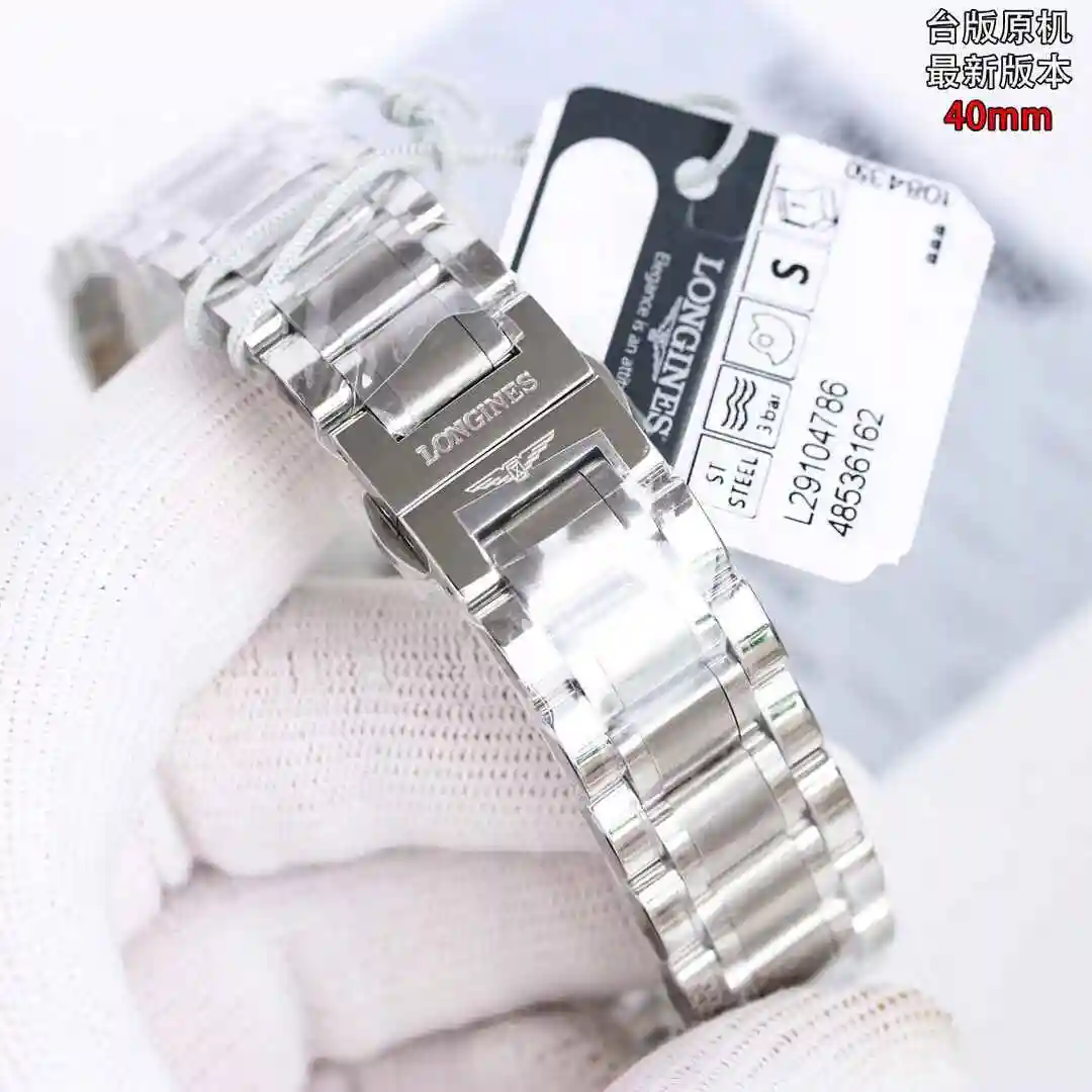 General Watches Longines watch for men with original fully automatic mechanical movement, top grade 316 precision steel case with mineral super strong mirror diameter 40mm kk018500 view 3