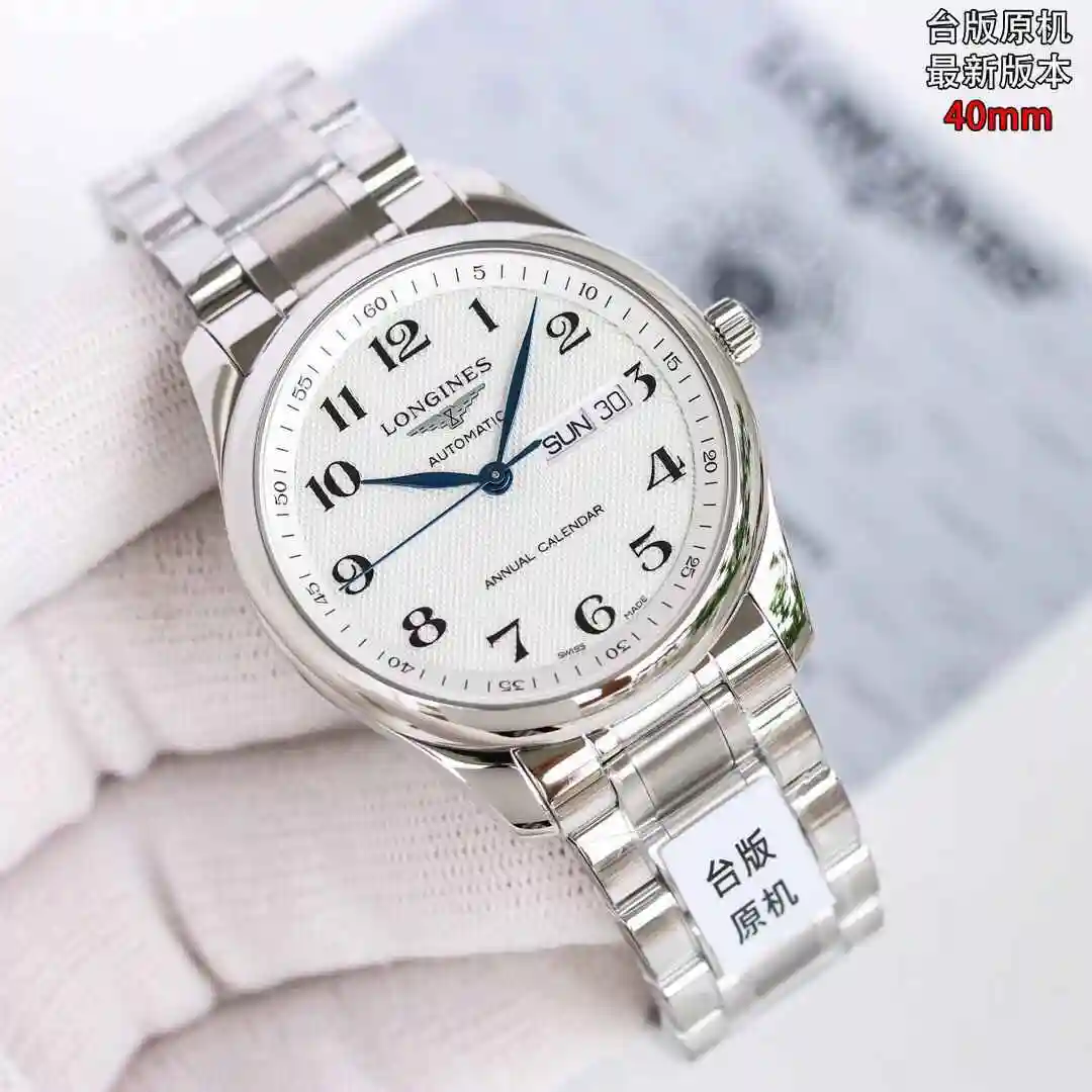 General Watches Longines watch for men with original fully automatic mechanical movement, top grade 316 precision steel case with mineral super strong mirror diameter 40mm kk018500 view 8