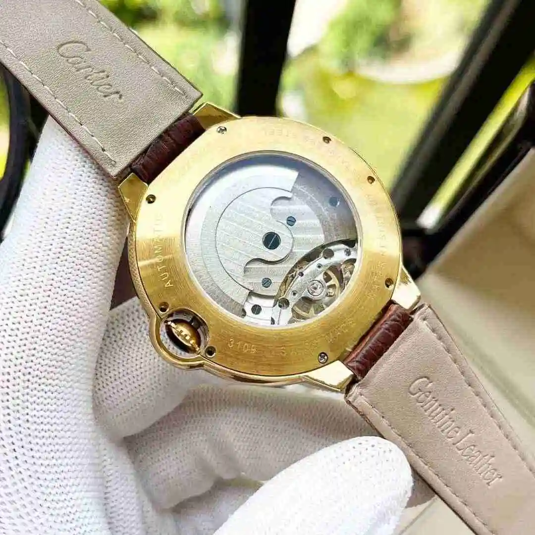 General Watches Cartier Watch Men's Watch Paired with Original Fully Automatic Mechanical Movement Top Grade 316 Precision Steel Case with Mineral Super Strong Mirror Diameter 44mm KK04850 view 2
