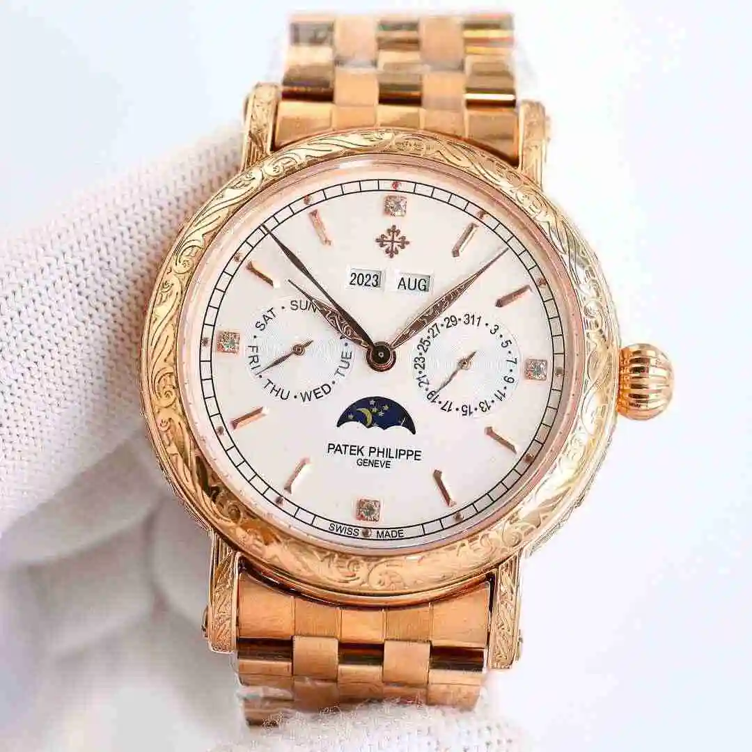 General Watches Patek Philippe Watch Men's Watch Paired with Original Fully Automatic Mechanical Movement Top Grade 316 Precision Steel Case Case with Mineral Super Strong Mirror Diameter 42mm kk013500 view 7