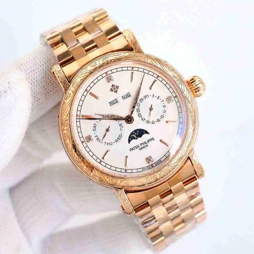 General Watches Patek Philippe Watch Men's Watch Paired with Original Fully Automatic Mechanical Movement Top Grade 316 Precision Steel Case Case with Mineral Super Strong Mirror Diameter 42mm kk013500 view 8