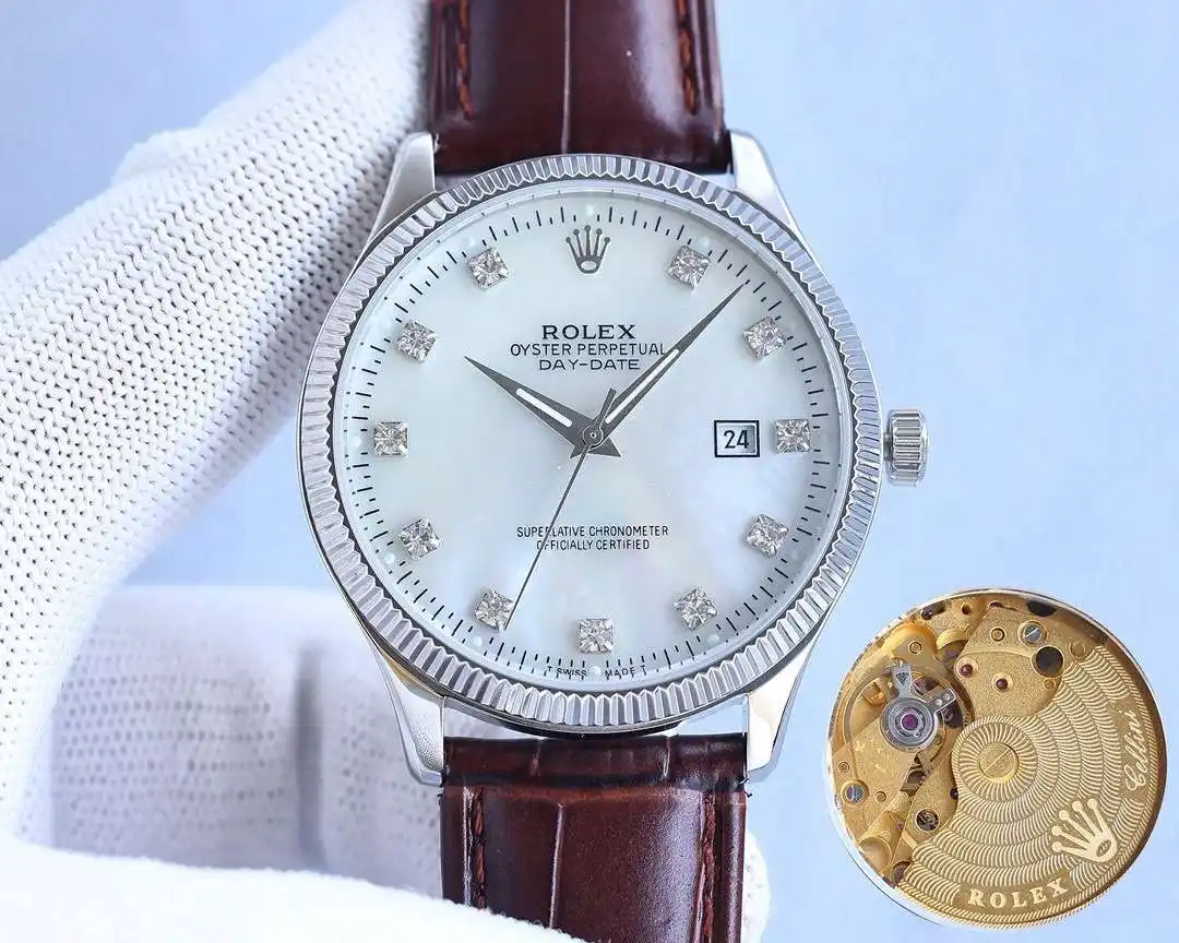 General Watches Watch, men's watch with original fully automatic mechanical movement, top-grade 316 stainless steel case and strap, mineral super mirror, diameter 40cm KK05450 view 6