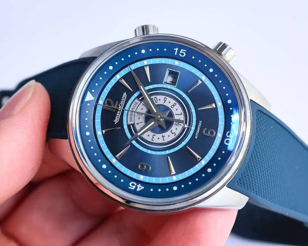General Watches Jaeger-LeCoultre watch men's watch with original fully automatic mechanical movement top 316 stainless steel case strap mineral super mirror diameter 42mm KK view 7