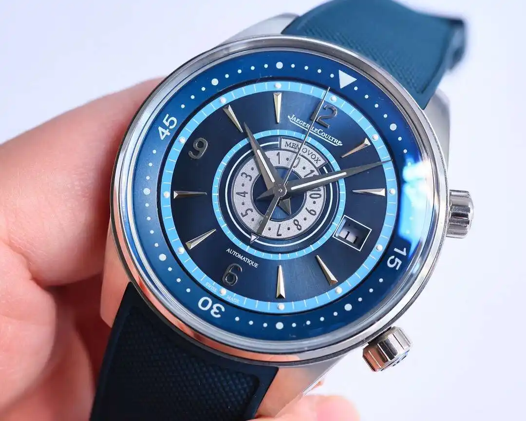 General Watches Jaeger-LeCoultre watch men's watch with original fully automatic mechanical movement top 316 stainless steel case strap mineral super mirror diameter 42mm KK view 8