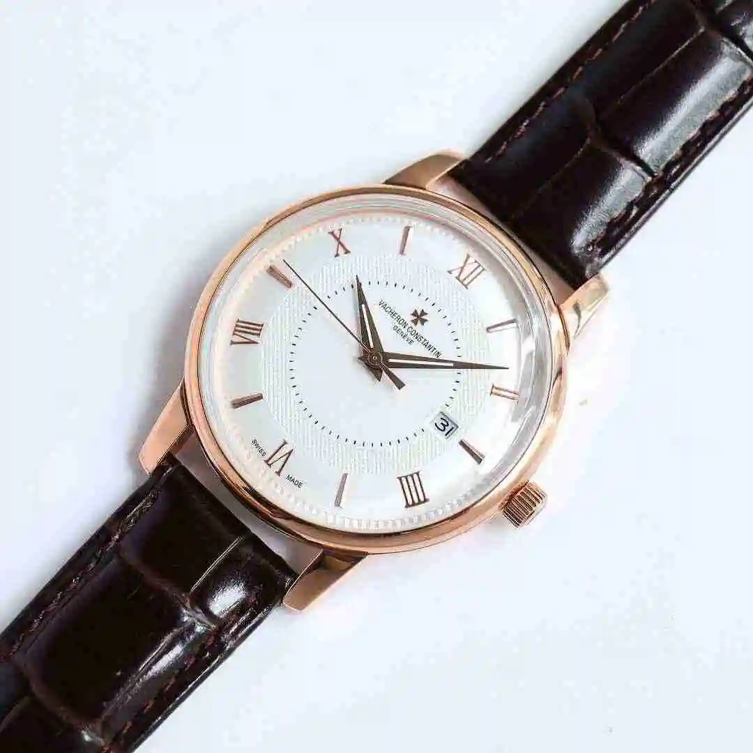 General Watches Vacheron Constantin Jiangshi Danton Watch Men's Watch Paired with Original Fully Automatic Mechanical Movement, Top Grade 316 Precision Steel Case with Mineral Super Strong Mirror Diameter 42mm kk09800 view 2