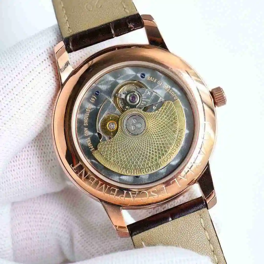 General Watches Vacheron Constantin Jiangshi Danton Watch Men's Watch Paired with Original Fully Automatic Mechanical Movement, Top Grade 316 Precision Steel Case with Mineral Super Strong Mirror Diameter 42mm kk09800 view 4
