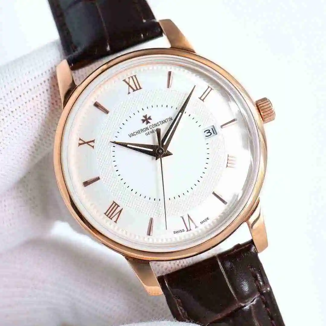 General Watches Vacheron Constantin Jiangshi Danton Watch Men's Watch Paired with Original Fully Automatic Mechanical Movement, Top Grade 316 Precision Steel Case with Mineral Super Strong Mirror Diameter 42mm kk09800 view 7