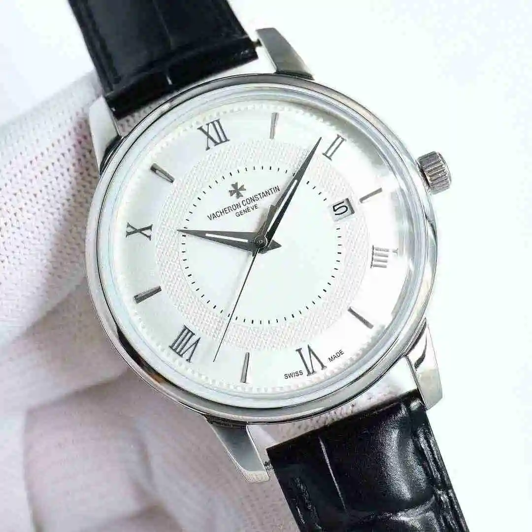 General Watches Vacheron Constantin Jiangshi Danton Watch Men's Watch Paired with Original Fully Automatic Mechanical Movement, Top Grade 316 Precision Steel Case with Mineral Super Strong Mirror Diameter 42mm kk09800 view 9