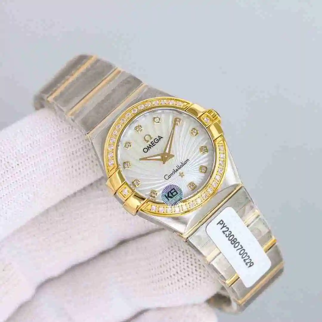 General Watches Omega Watch Women's Watch Paired with Original Fully Automatic Mechanical Movement Top Grade 316 Precision Steel Case with Mineral Super Strong Mirror Diameter 27mm kk011500 view 9