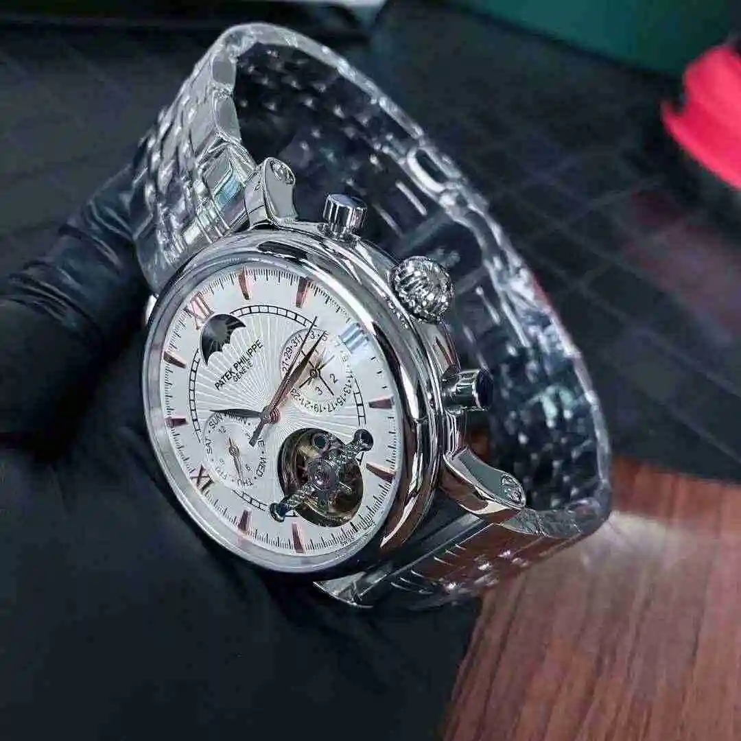 General Watches Patek Philippe Watch Men's Watch Paired with Original Fully Automatic Mechanical Movement Top Grade 316 Precision Steel Case Case with Mineral Super Strong Mirror Diameter 43mm KK04650 3 view 3