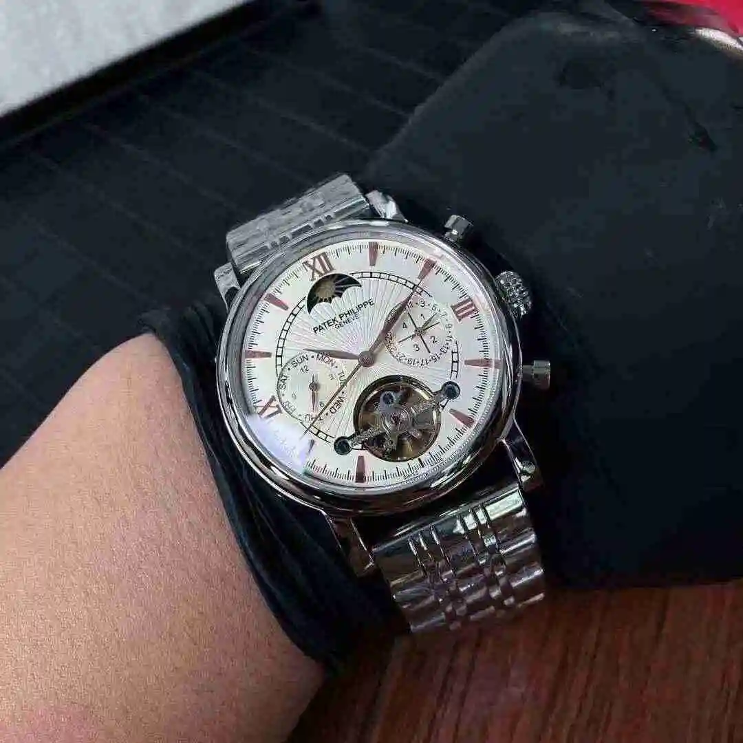 General Watches Patek Philippe Watch Men's Watch Paired with Original Fully Automatic Mechanical Movement Top Grade 316 Precision Steel Case Case with Mineral Super Strong Mirror Diameter 43mm KK04650 3 view 6