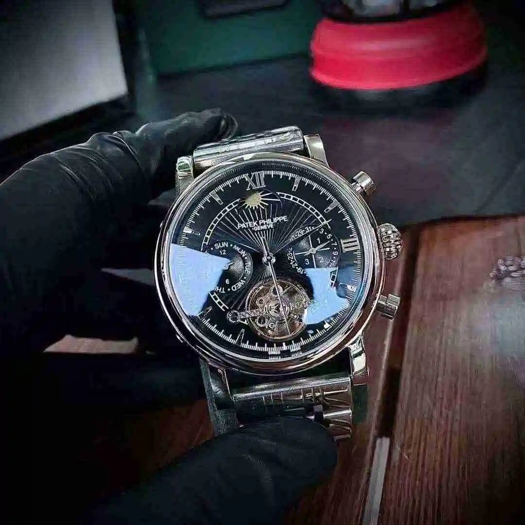 General Watches Patek Philippe Watch Men's Watch Paired with Original Fully Automatic Mechanical Movement Top Grade 316 Precision Steel Case Case with Mineral Super Strong Mirror Diameter 43mm KK04650 3 view 7
