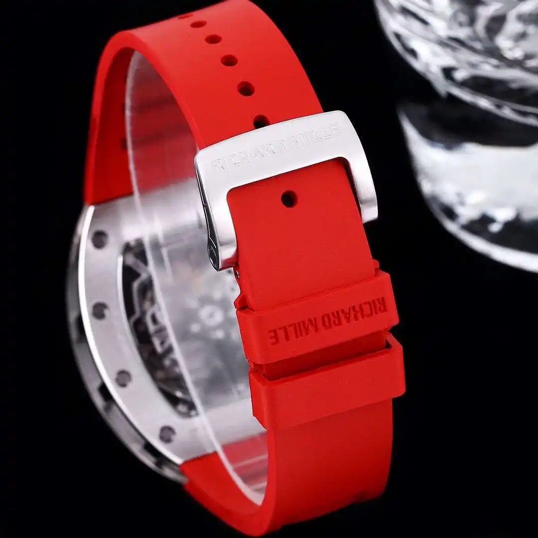 General Watches Richard Mille Richard@Mill watch men's watch with original fully automatic mechanical movement top 316 stainless steel case strap mineral super mirror KK09800 2 view 2