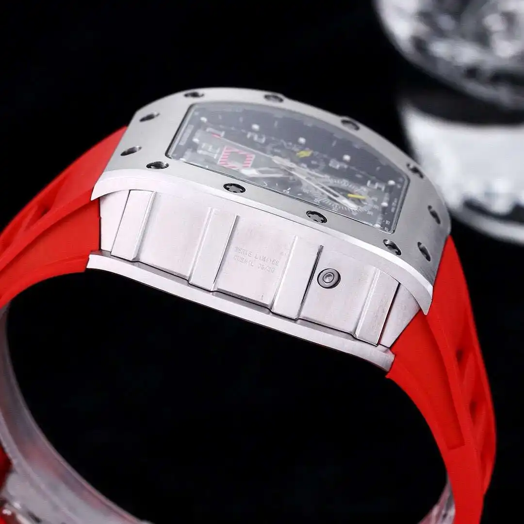 General Watches Richard Mille Richard@Mill watch men's watch with original fully automatic mechanical movement top 316 stainless steel case strap mineral super mirror KK09800 2 view 4