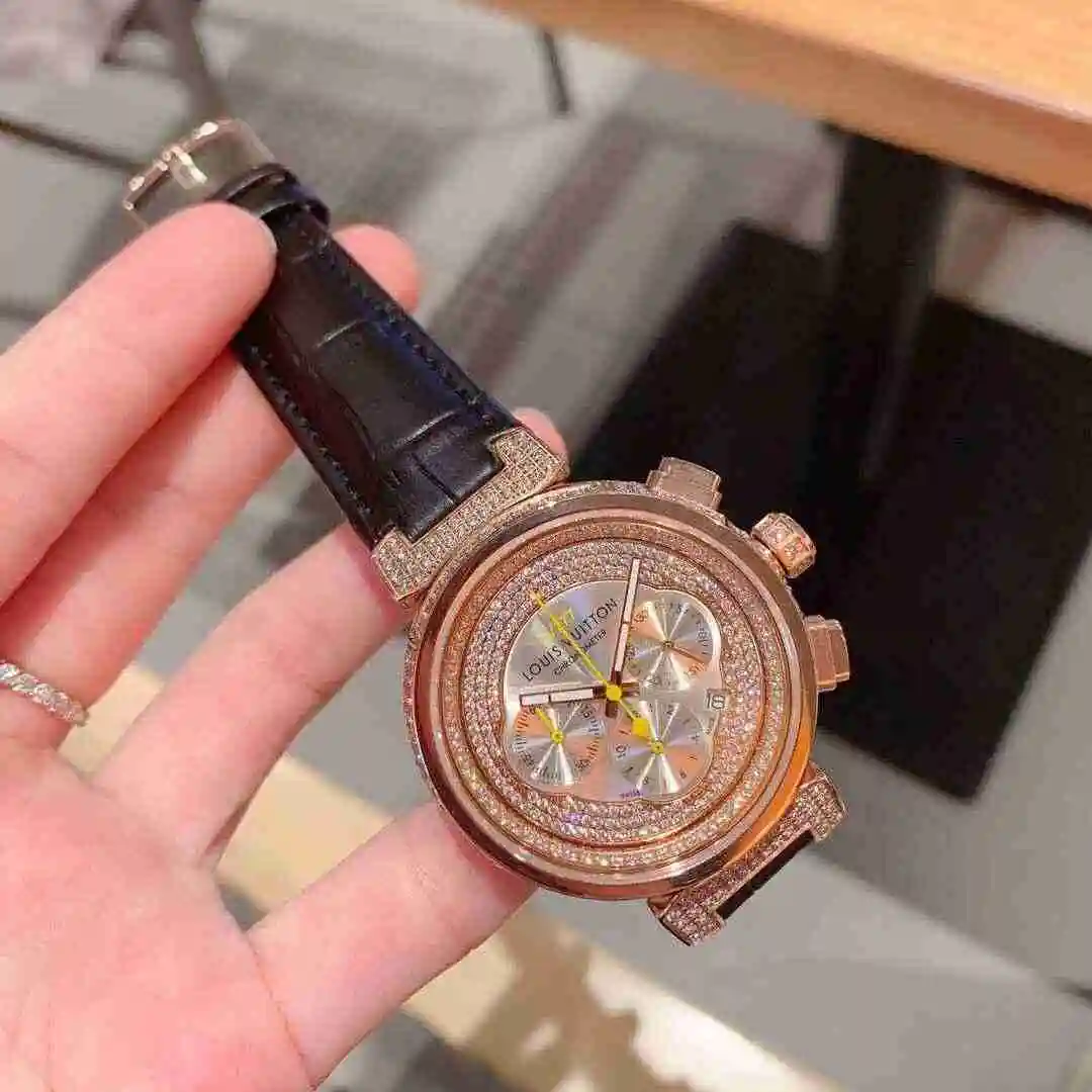 General Watches LV Watch Couple Pair Watch Paired with Original Fully Automatic Mechanical Movement Top grade 316 Precision Steel Case with Mineral Super Strong Mirror Diameter 41mm KK06250 view 7