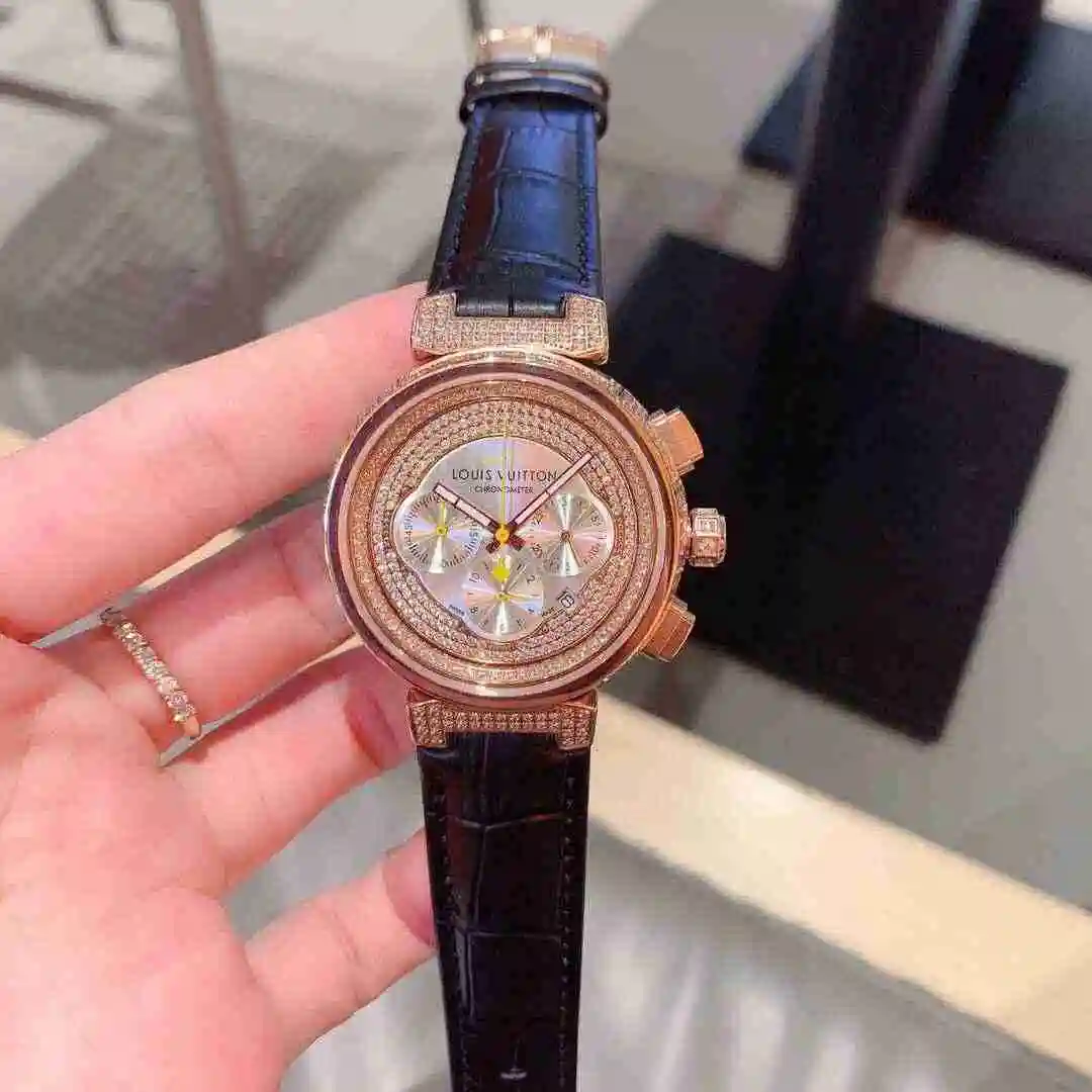 General Watches LV Watch Couple Pair Watch Paired with Original Fully Automatic Mechanical Movement Top grade 316 Precision Steel Case with Mineral Super Strong Mirror Diameter 41mm KK06250 view 8