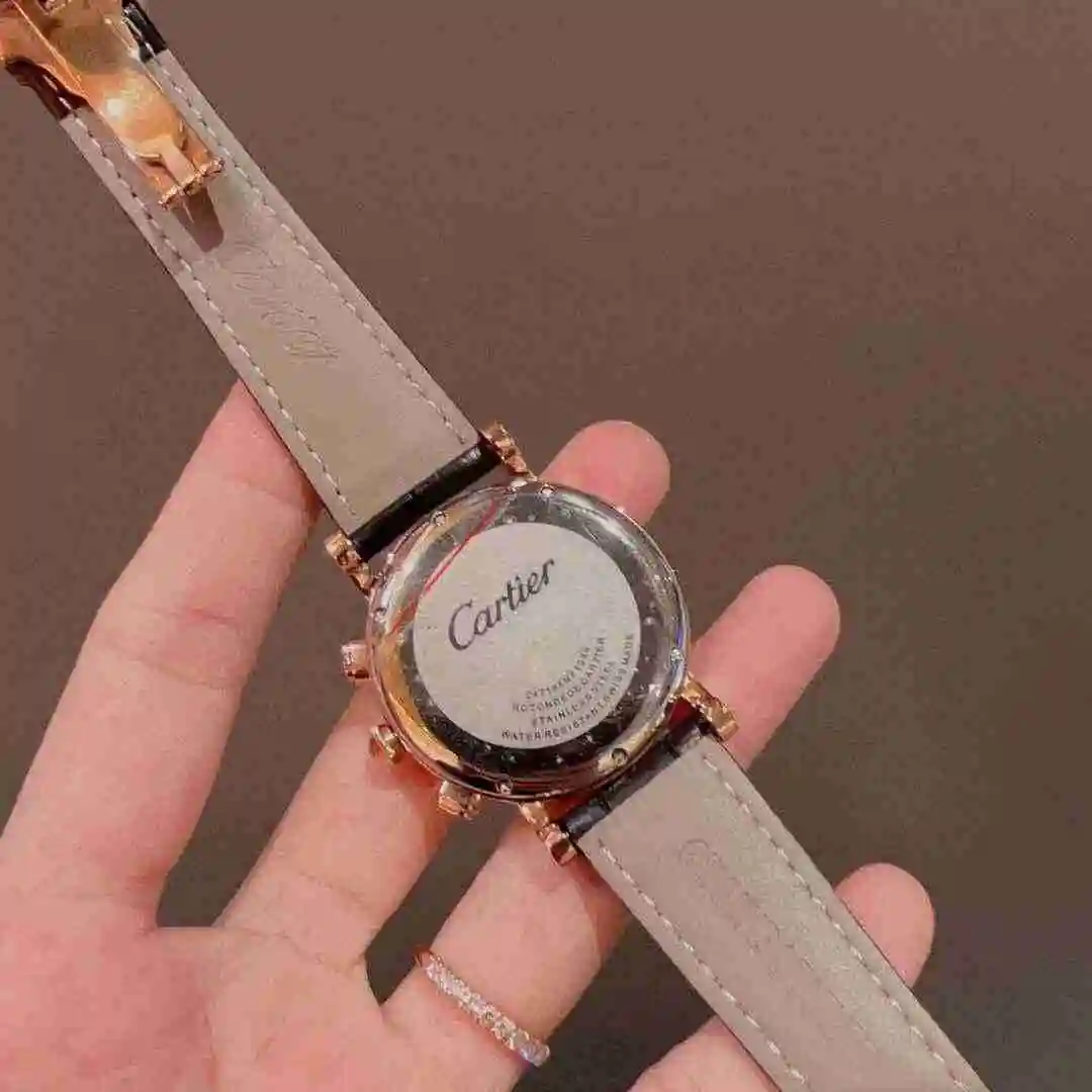 General Watches Cartier Watch Women's Watch Paired with Original Fully Automatic Mechanical Movement Top Grade 316 Precision Steel Case with Mineral Super Strong Mirror Diameter 37mm KK03050 view 4