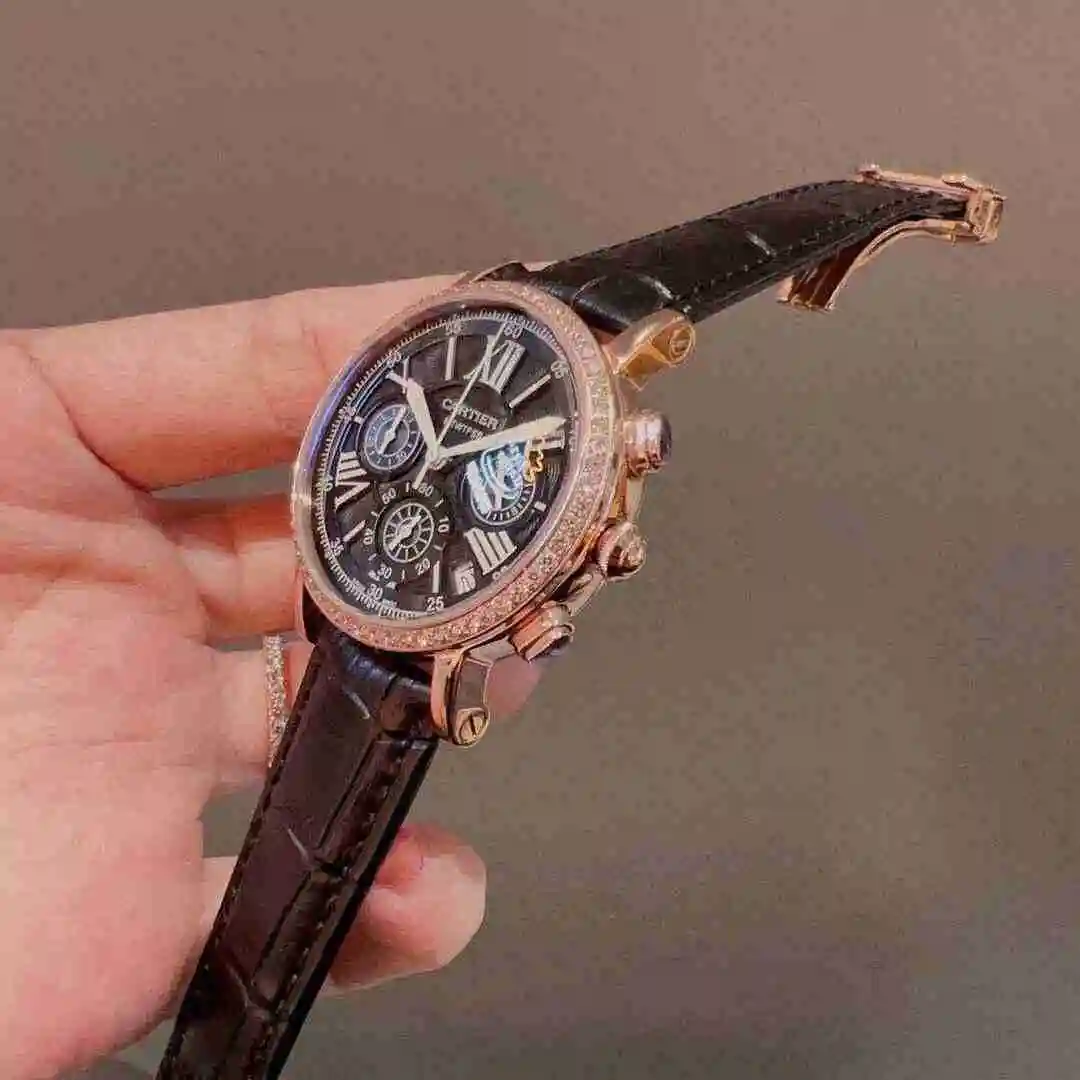 General Watches Cartier Watch Women's Watch Paired with Original Fully Automatic Mechanical Movement Top Grade 316 Precision Steel Case with Mineral Super Strong Mirror Diameter 37mm KK03050 view 7