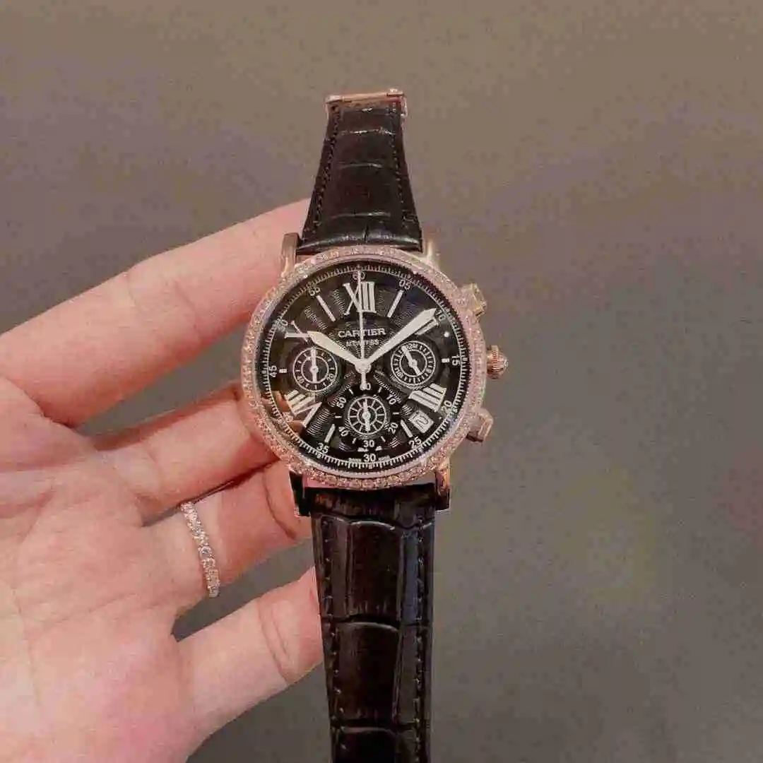 General Watches Cartier Watch Women's Watch Paired with Original Fully Automatic Mechanical Movement Top Grade 316 Precision Steel Case with Mineral Super Strong Mirror Diameter 37mm KK03050 view 8