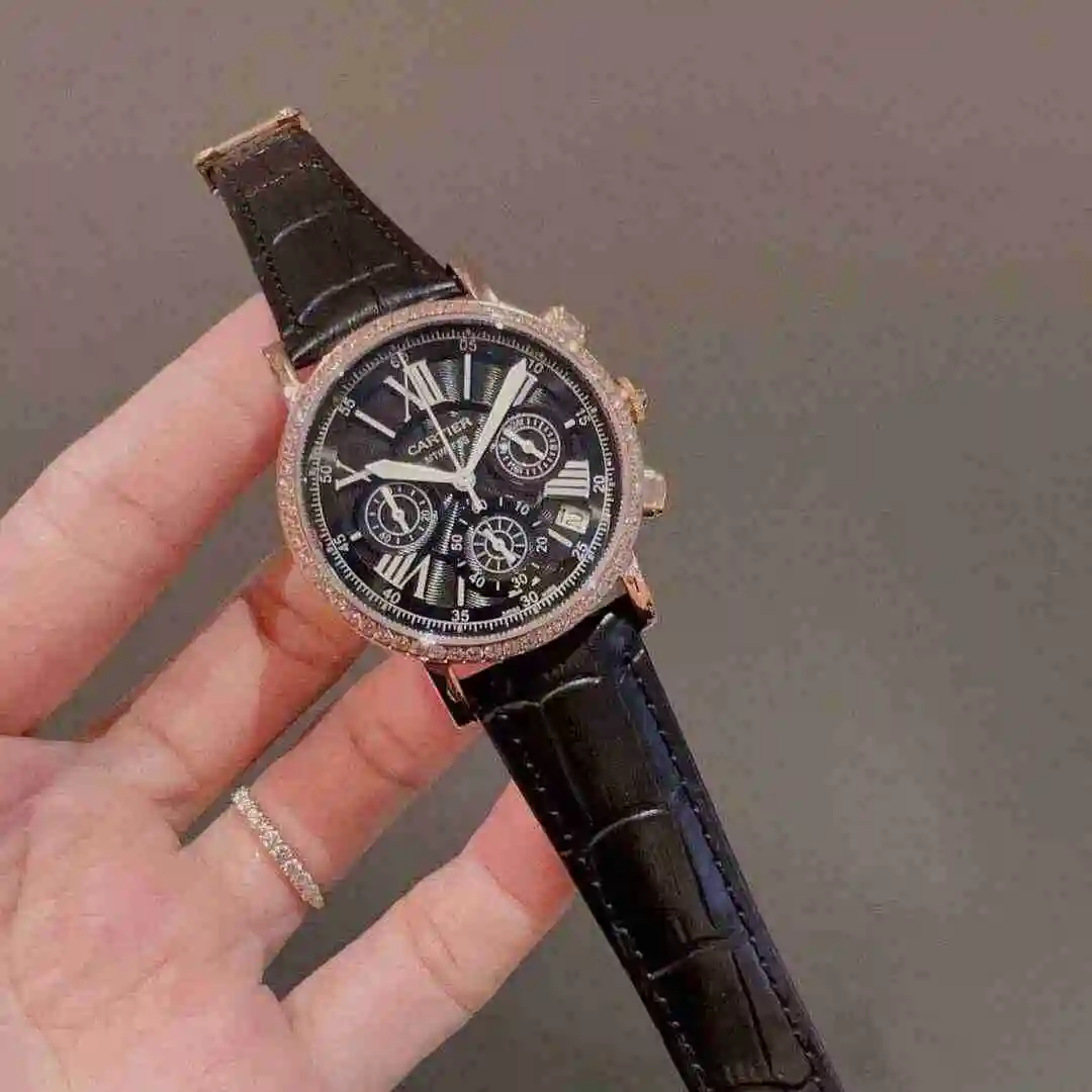 General Watches Cartier Watch Women's Watch Paired with Original Fully Automatic Mechanical Movement Top Grade 316 Precision Steel Case with Mineral Super Strong Mirror Diameter 37mm KK03050 view 9