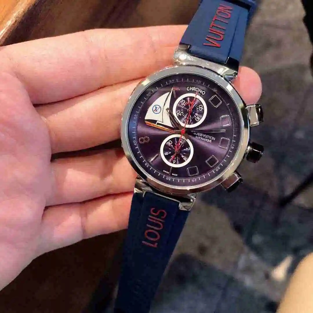General Watches LV watch for men with original fully automatic mechanical movement, top grade 316 precision steel case with mineral super strong mirror diameter 42mm KK02950 1 view 8