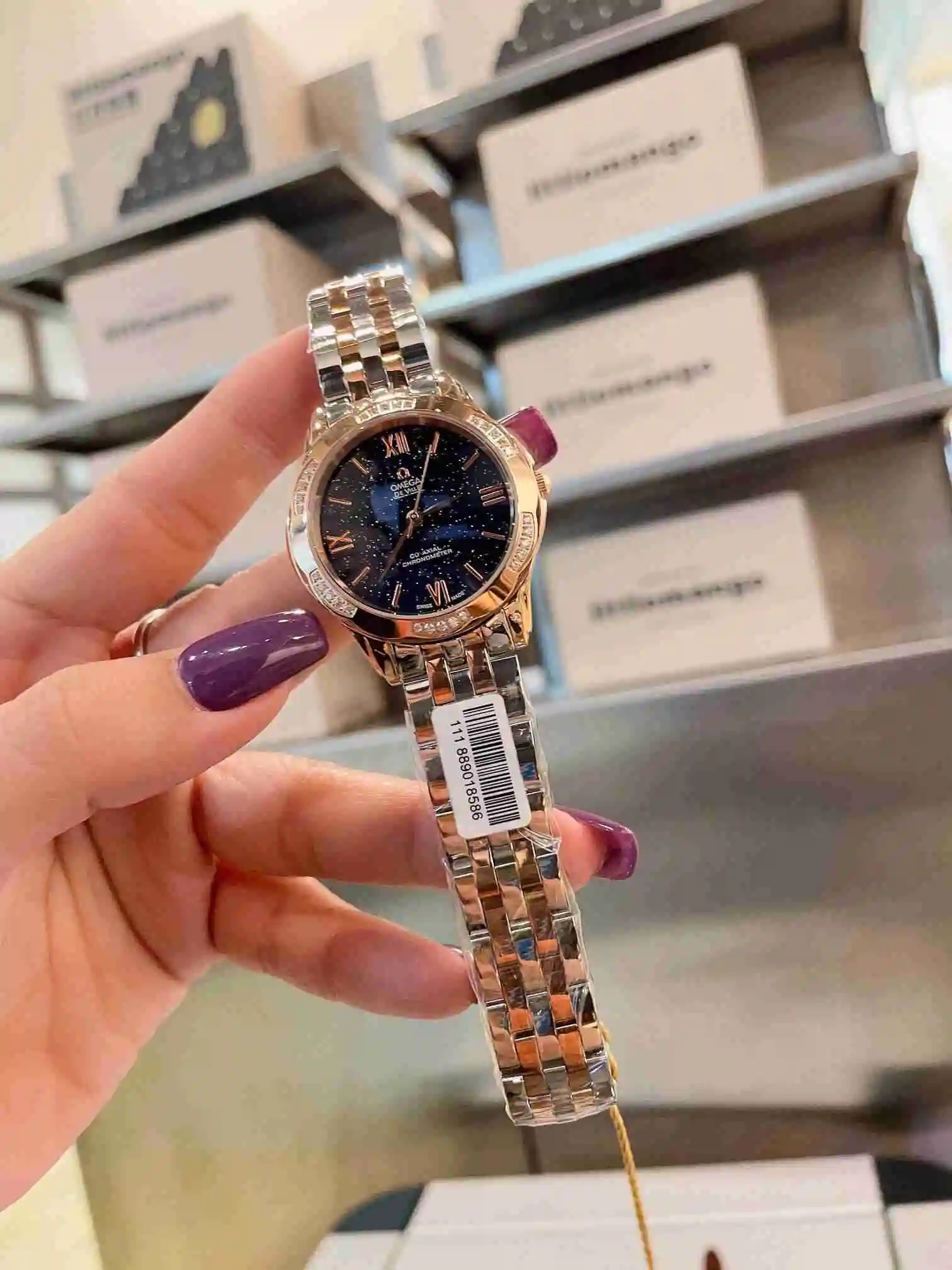 General Watches Omega Watch Women's Watch Paired with Original Fully Automatic Mechanical Movement Top Grade 316 Precision Steel Case with Mineral Super Strong Mirror Diameter 36cm KK02450 1 view 7