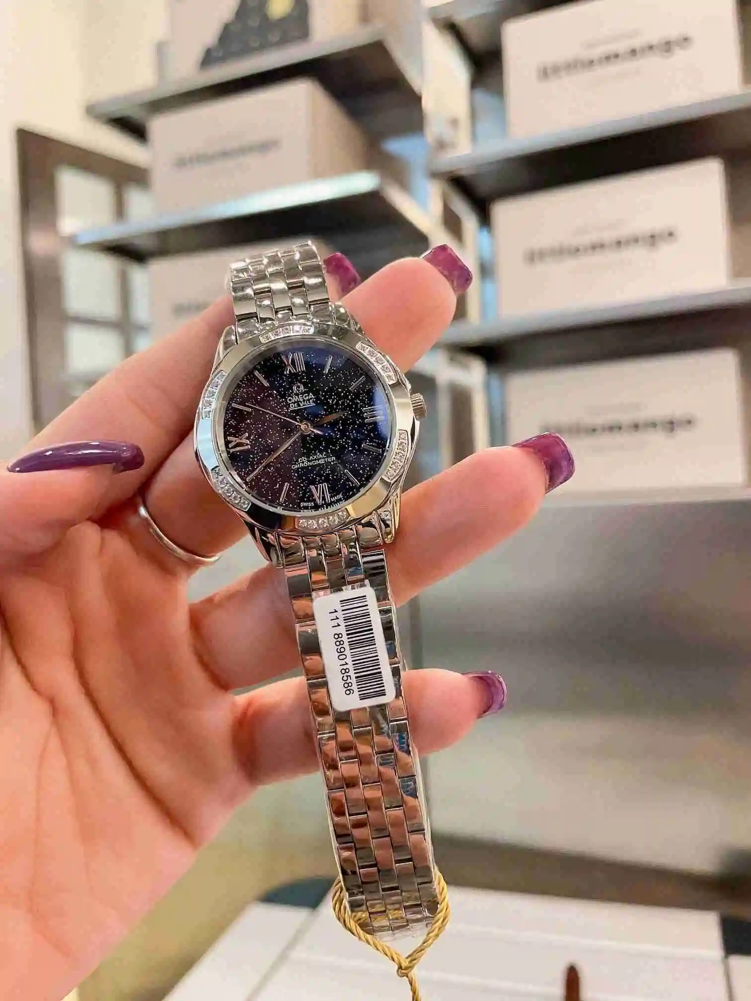 General Watches Omega Watch Women's Watch Paired with Original Fully Automatic Mechanical Movement Top Grade 316 Precision Steel Case with Mineral Super Strong Mirror Diameter 36cm KK02450 1 view 8