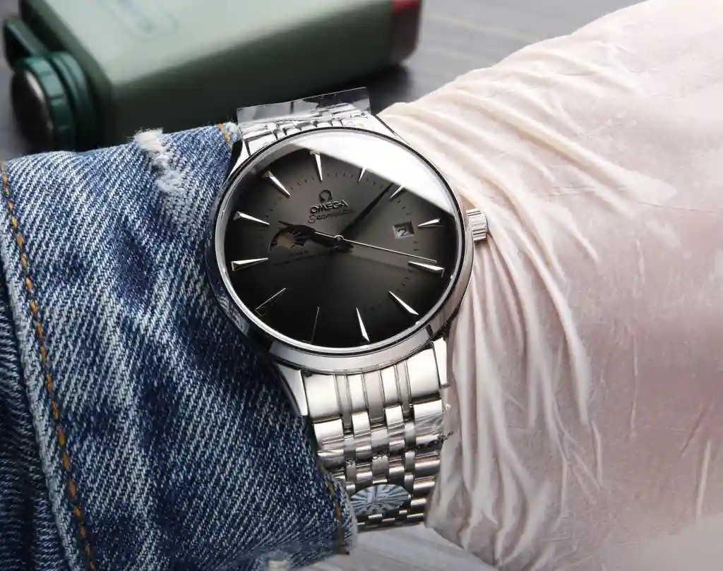 General Watches Omega Ou@Miga Watch Men's watch with original fully automatic mechanical movement, top-grade 316 stainless steel case and strap, mineral super mirror, diameter 40mm KK06250 view 6