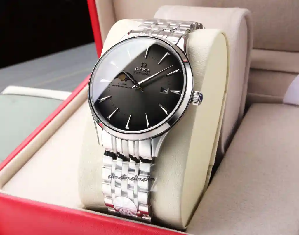 General Watches Omega Ou@Miga Watch Men's watch with original fully automatic mechanical movement, top-grade 316 stainless steel case and strap, mineral super mirror, diameter 40mm KK06250 view 7