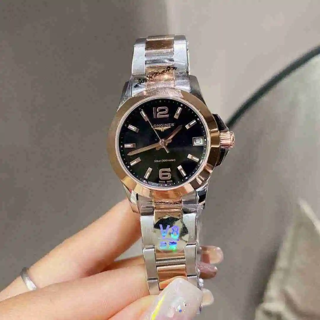 General Watches Longines Watch Women's Watch Paired with Original Fully Automatic Mechanical Movement Top Grade 316 Precision Steel Case with Mineral Super Strong Mirror Diameter 30mm KK02550 view 7
