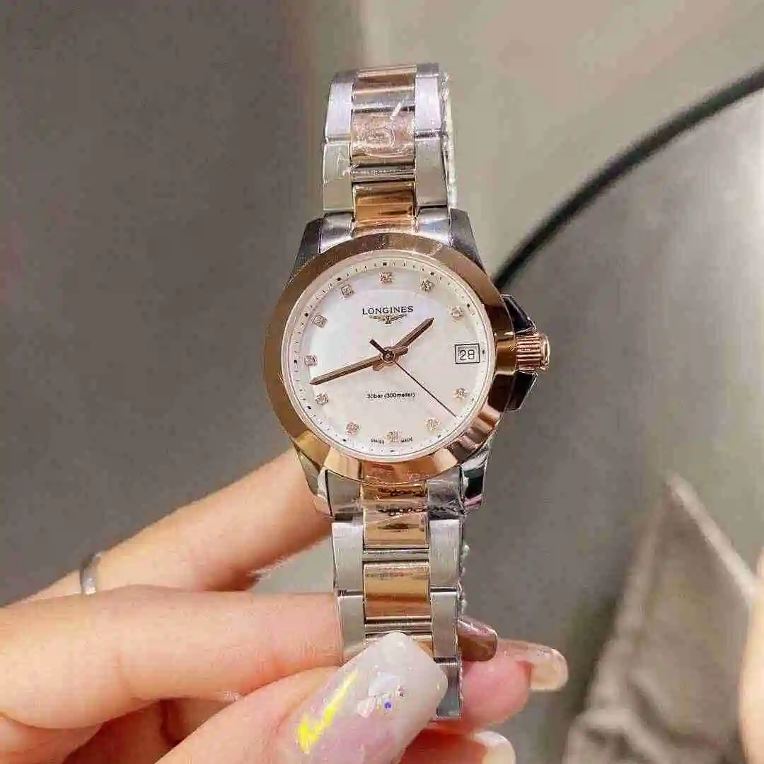 General Watches Longines Watch Women's Watch Paired with Original Fully Automatic Mechanical Movement Top Grade 316 Precision Steel Case with Mineral Super Strong Mirror Diameter 30mm KK02550 view 8