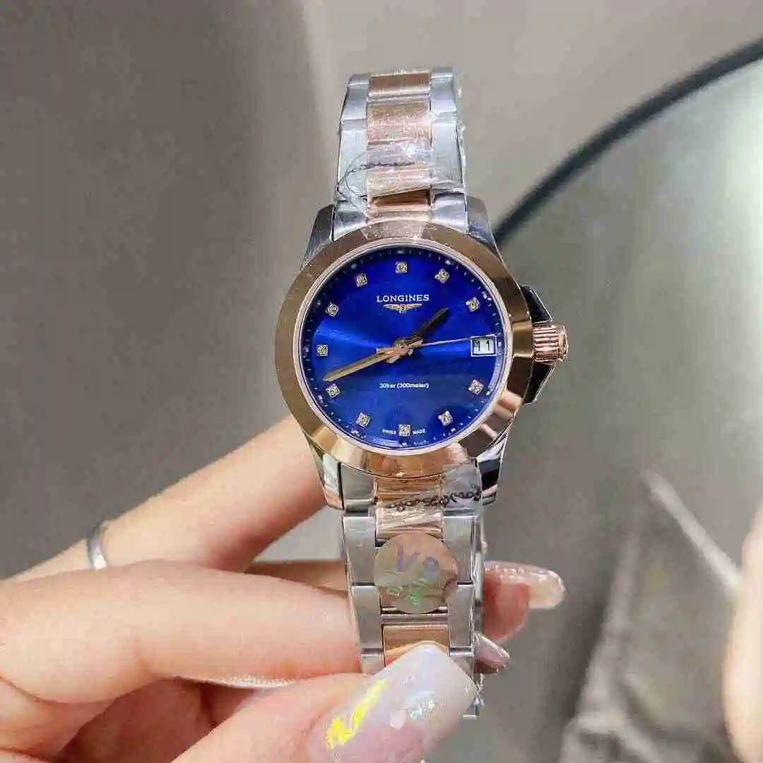 General Watches Longines Watch Women's Watch Paired with Original Fully Automatic Mechanical Movement Top Grade 316 Precision Steel Case with Mineral Super Strong Mirror Diameter 30mm KK02550 view 9