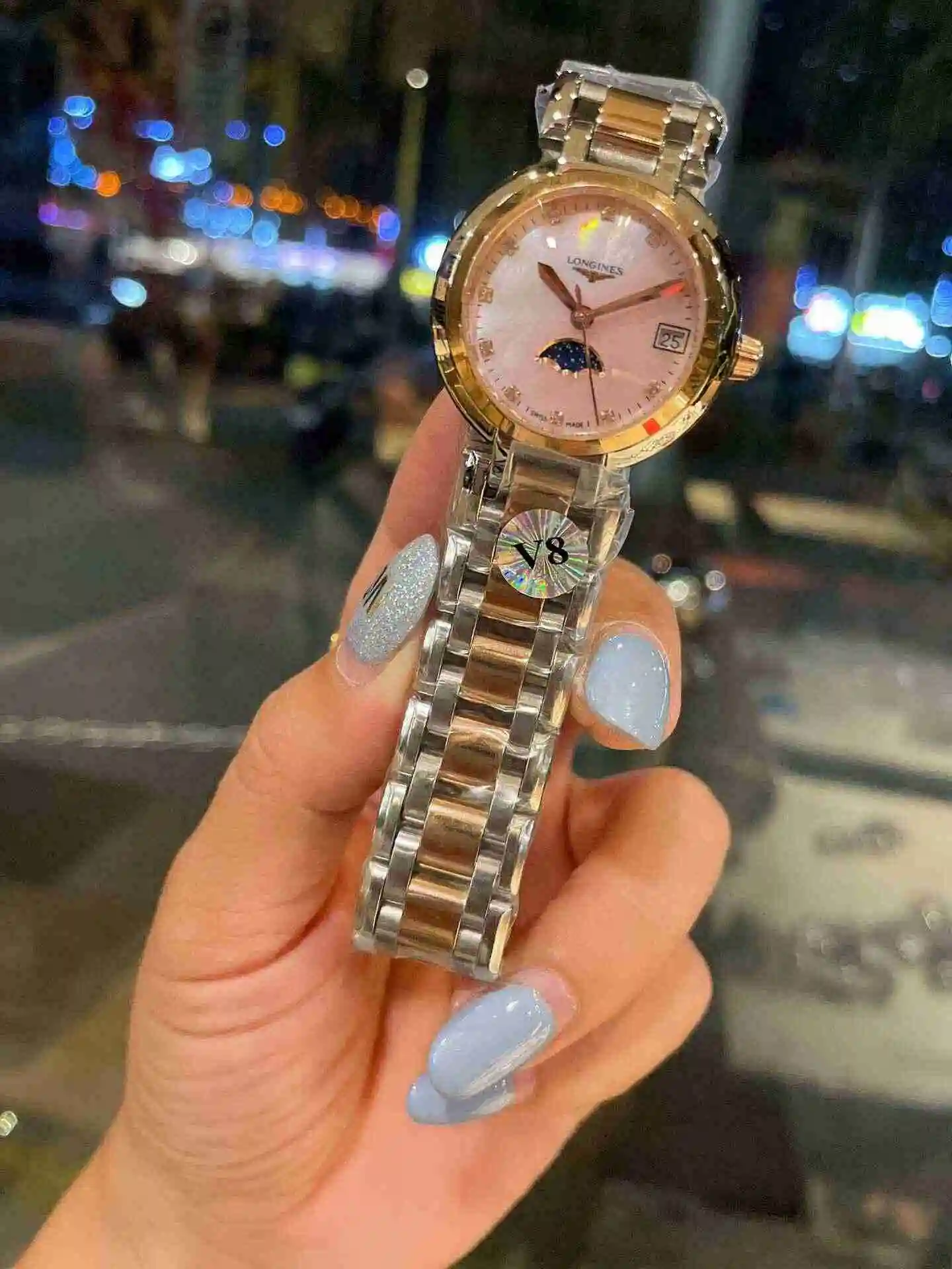 General Watches Longines Watch Women's Watch Paired with Original Fully Automatic Mechanical Movement Top Grade 316 Precision Steel Case with Mineral Super Strong Mirror Diameter 30mm KK02650 1 view 8
