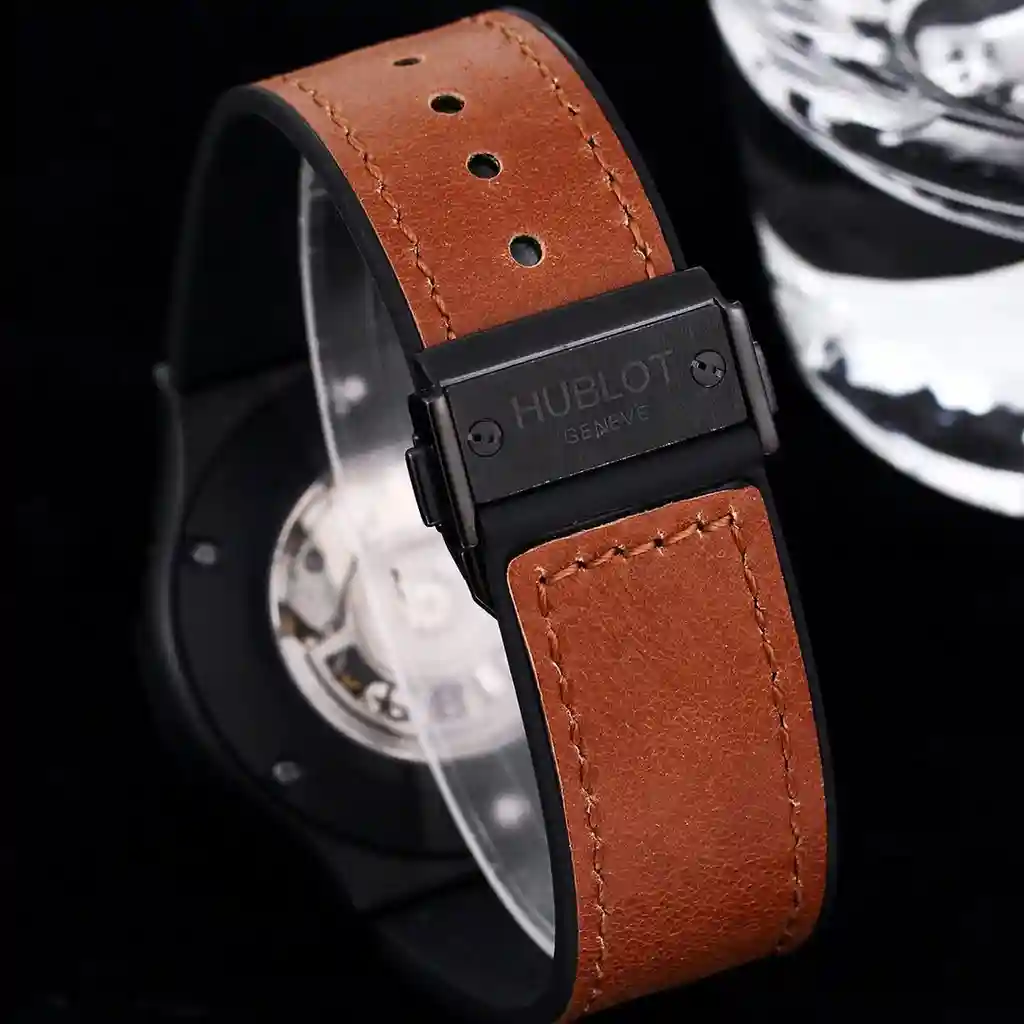 General Watches Hublot watch men's watch with original fully automatic mechanical movement top 316 stainless steel case strap mineral super mirror diameter 45mm KK06250 1 view 2