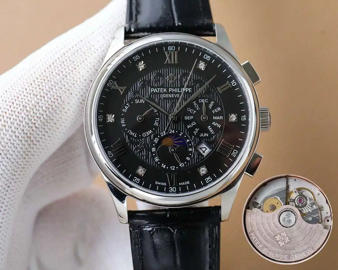 General Watches Breitling Watch Bai@Li men's watch with original fully automatic mechanical movement, top-grade 316 stainless steel case and strap, mineral super mirror, diameter 42mm KK09850 view 5