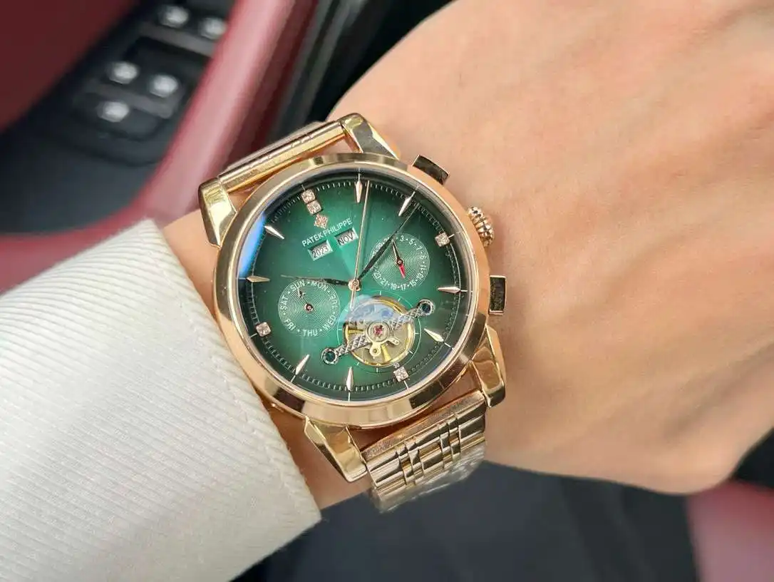 General Watches Watch, men's watch with original fully automatic mechanical movement, top-grade 316 stainless steel case and strap, mineral super mirror, diameter 42cm KK05050 view 6
